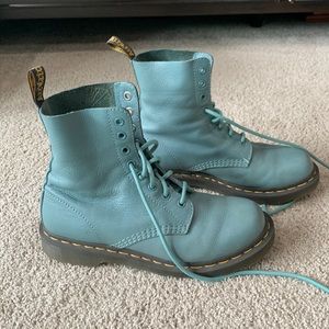 Dr. Marten colored combat boots